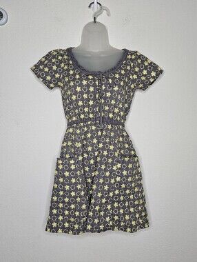 Anthropologie Nick & Mo Embroidered Babydoll Mini Dress Size S Cottagecore